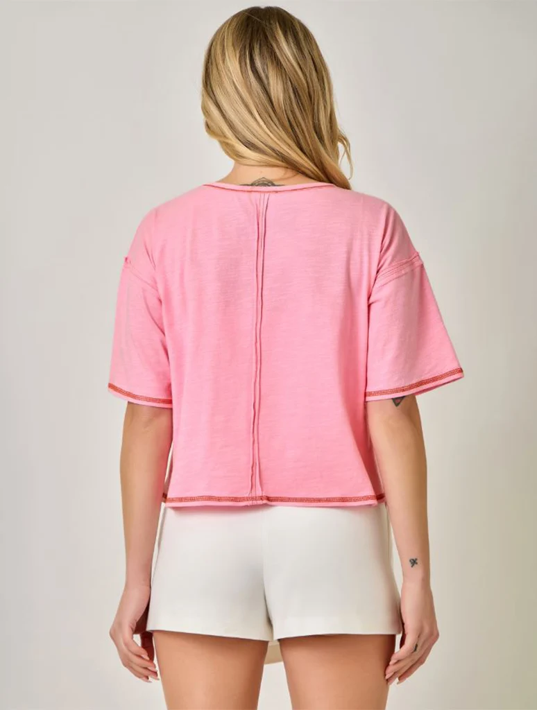 Floral Beaded Relaxed T-shirt - Image 3