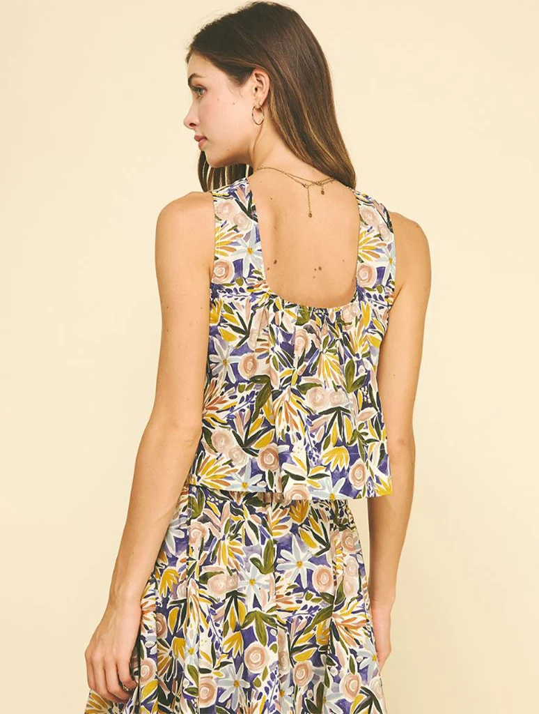 Floral Sleeveless Top  FINAL SALE - Image 3