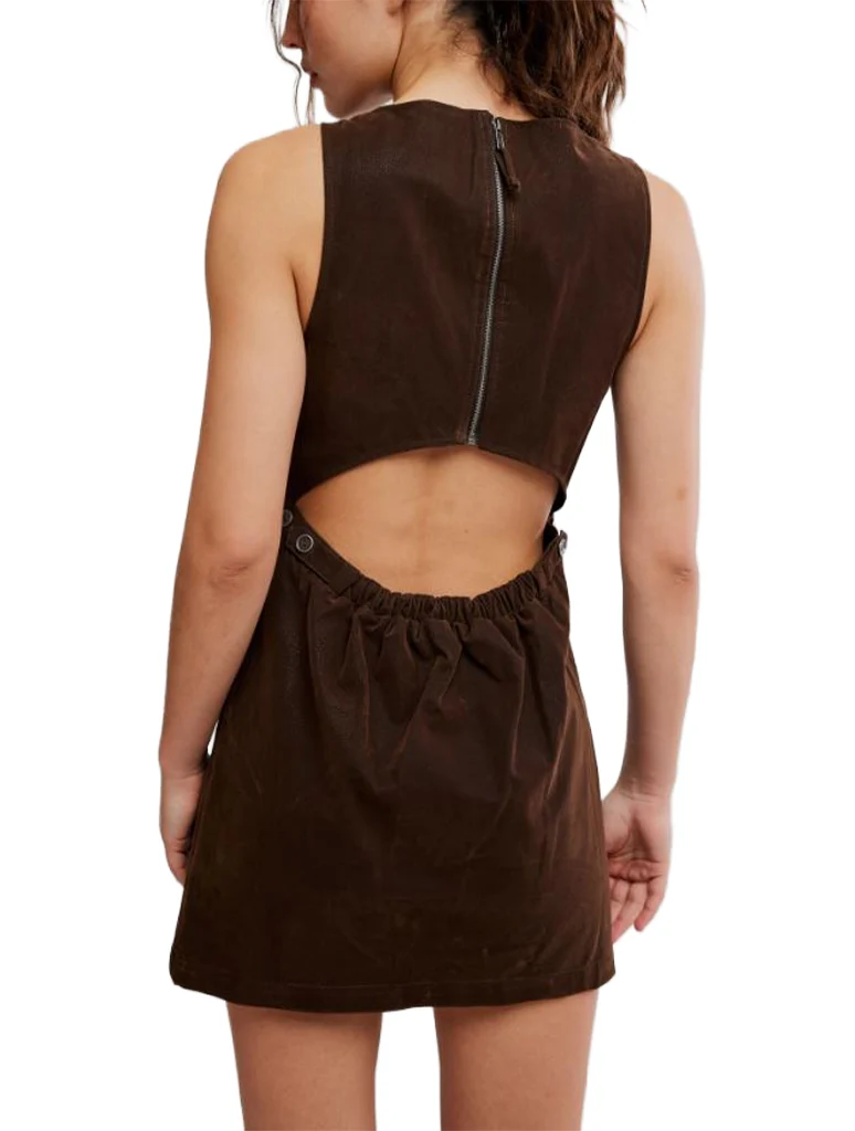 Free People Atlas Suede Mini Dress - Image 3