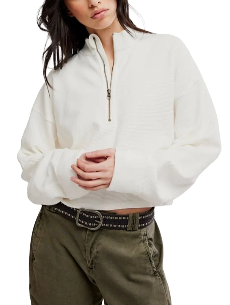 Free People Celeste Quarter Zip - Image 3