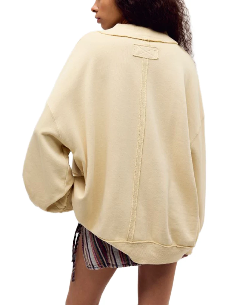 Free People Palm Spring Turtleneck Graphic Crewneck - Image 2