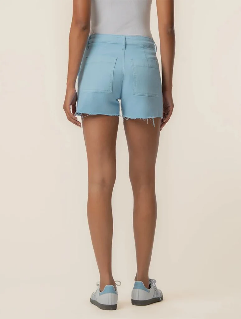 Kut From The Kloth Jane High Rise Short With Pork Chop Pockets And Raw Hem - Image 3