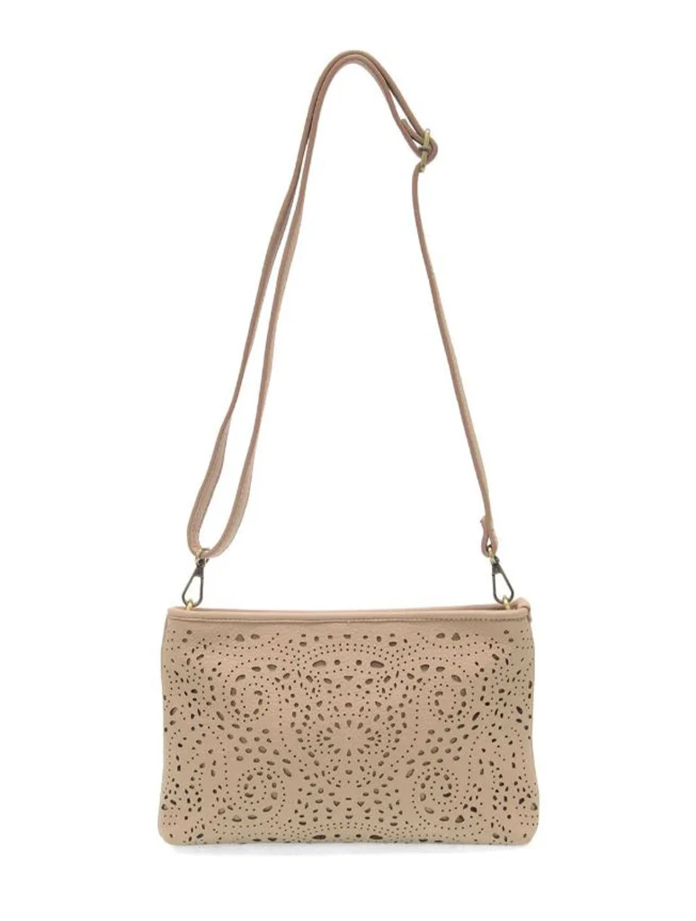 Lazer Cut Eyelet Quinn Convertible Crossbody Clutch - Image 5
