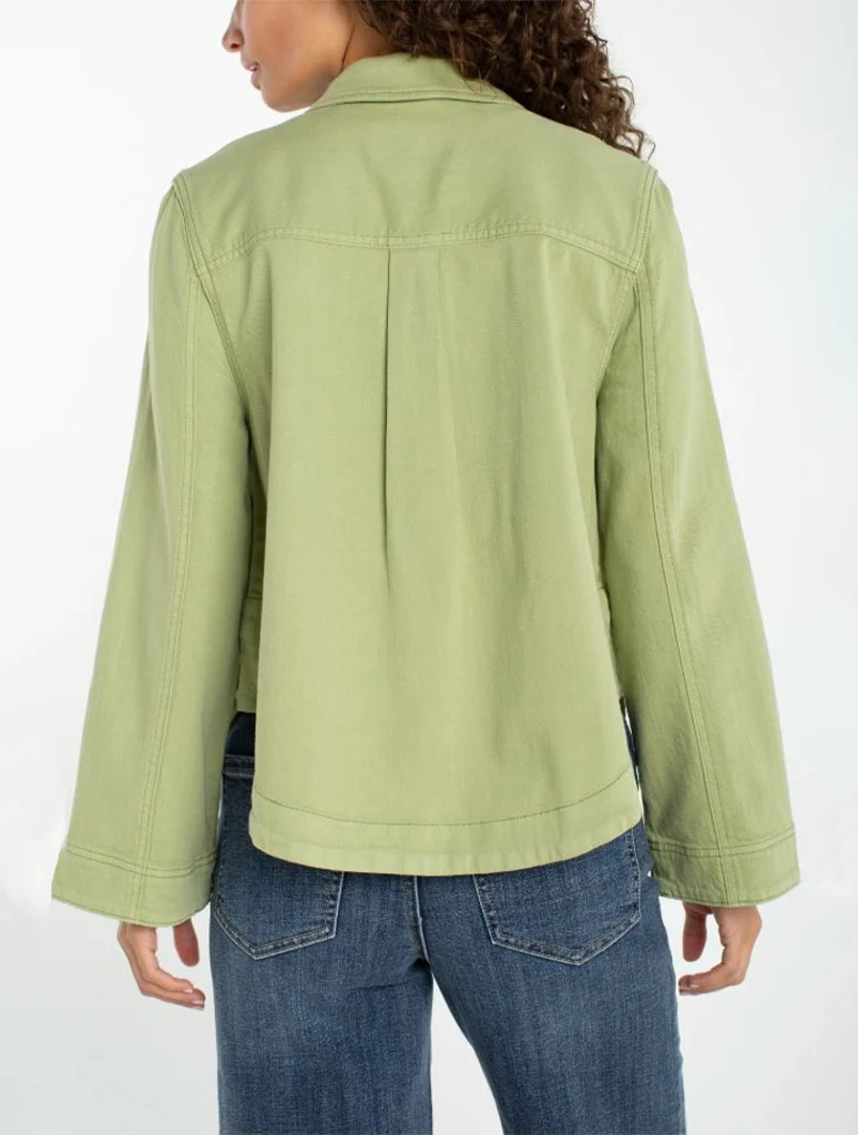 Liverpool High/Low Denim Shacket - Image 2