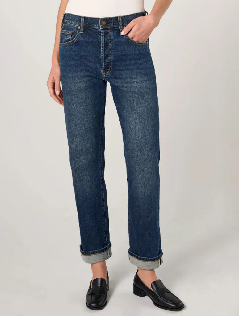 Liverpool Sloane Slouchy Girlfriend Cuffed Jeans