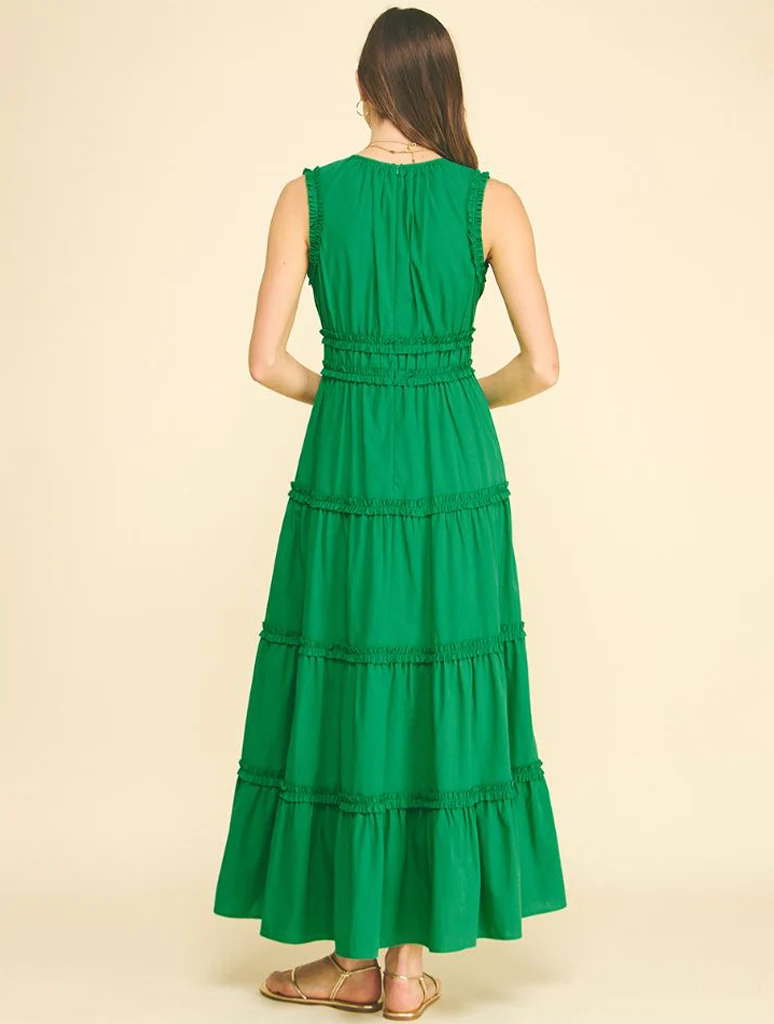 Ruffled Detail Tiered Maxi Dress - Image 3