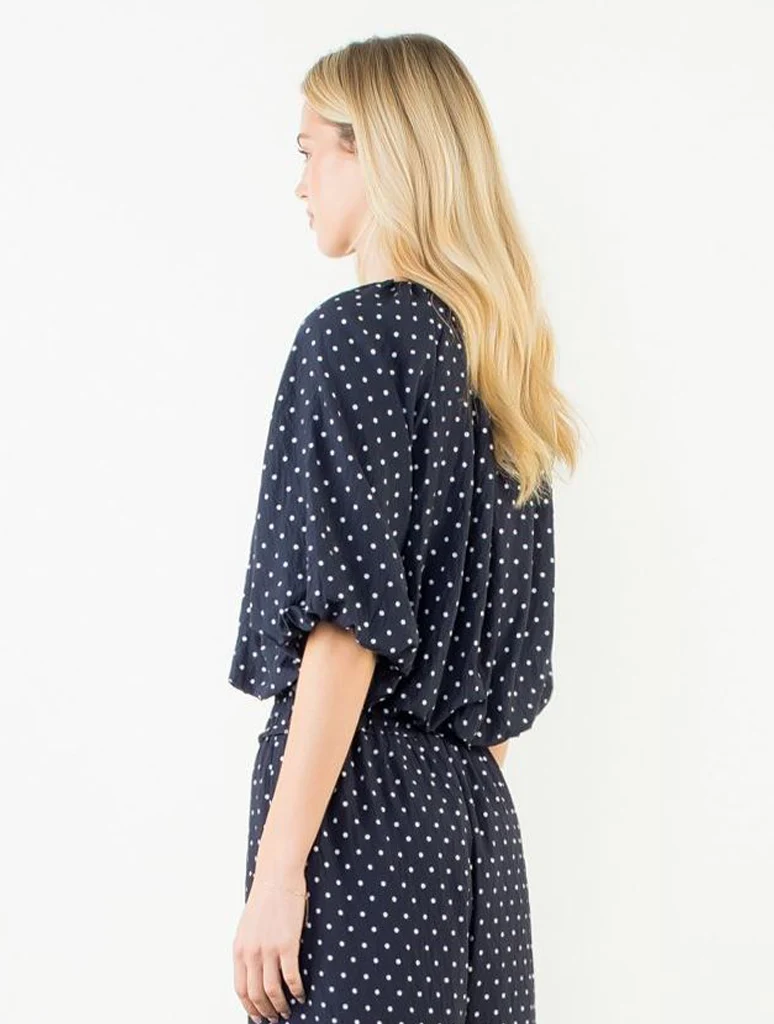 Short Sleeve Polka Dot Top  FINAL SALE - Image 3