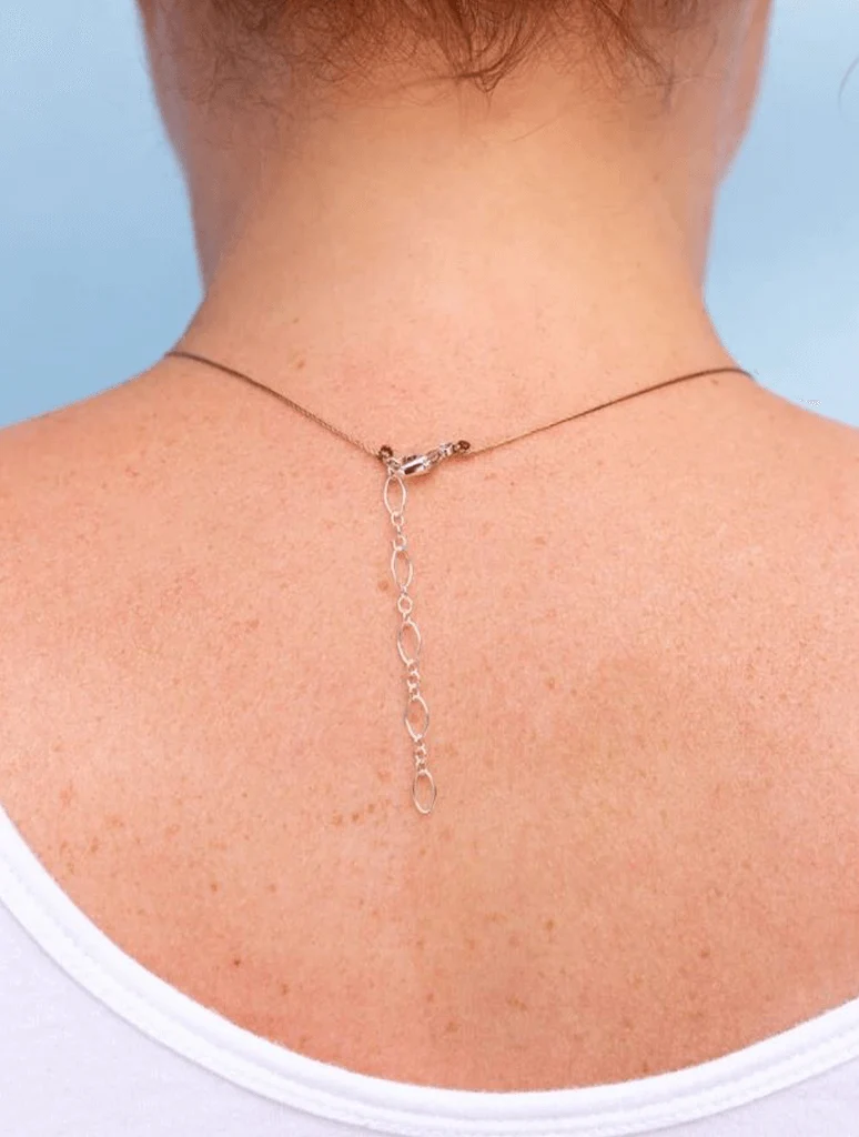 SoulKu Goddess 'You Are Brave' Necklace in Amazonite and Pearl - Image 4