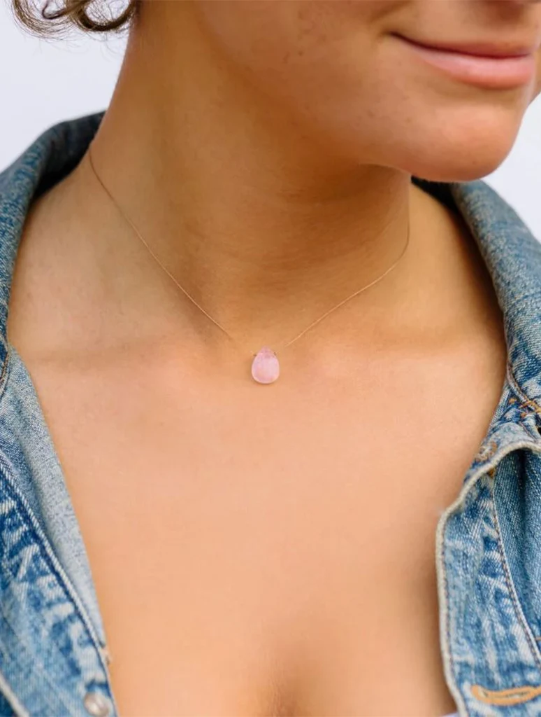 SoulKu "Love" Rose Quartz Necklace - Image 2