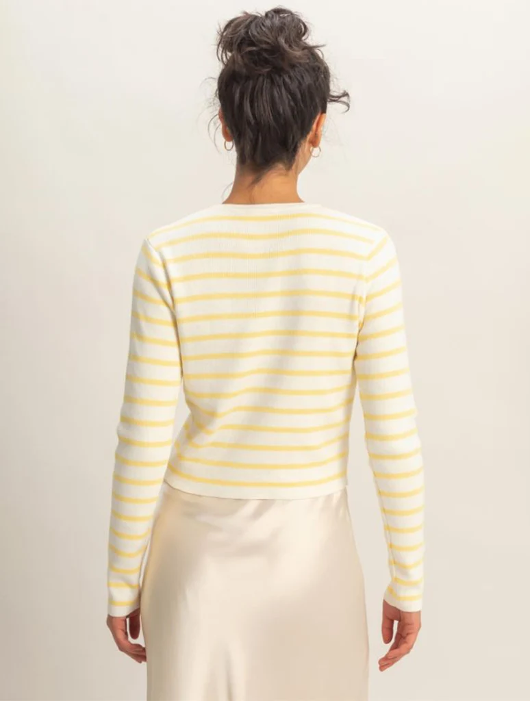 Striped Button-Up Cardigan - Image 6
