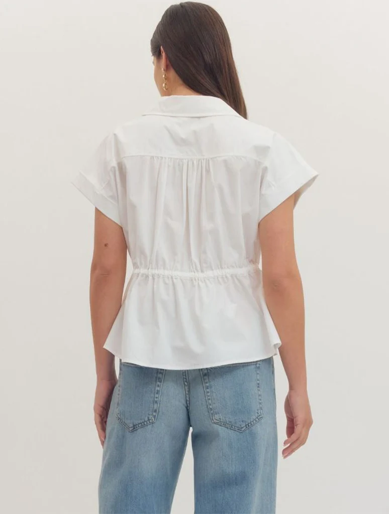 Toggle Waist Short Sleeve Top - Image 6