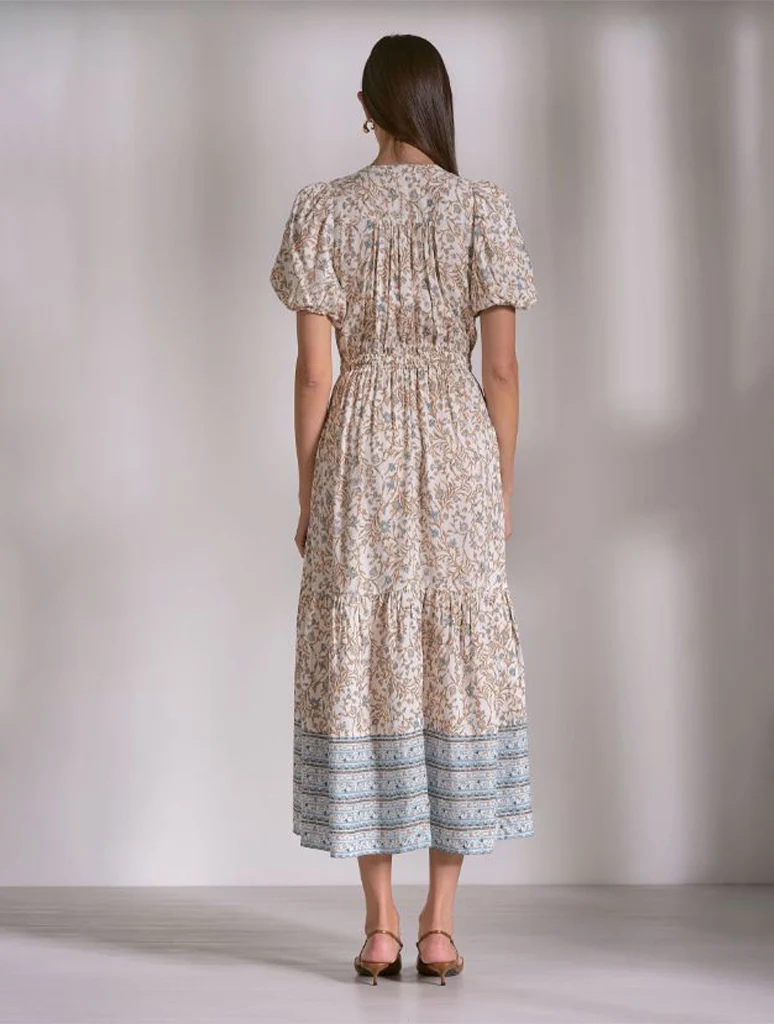 V-Neck Short Sleeve Maxi Dress - Image 3