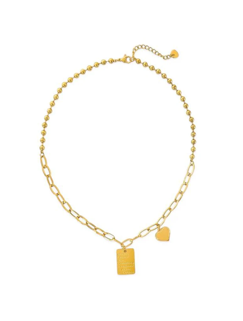 Water Resistant "Always Believe that Something Wonderful is About to Happen" Necklace