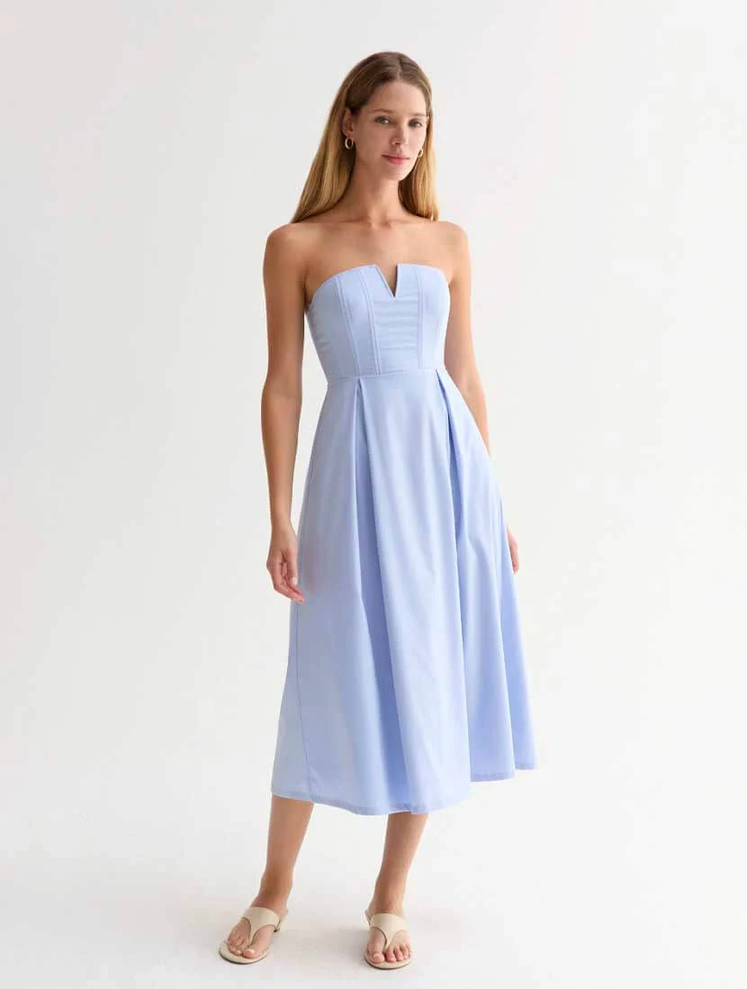 Zae V-Wire Midi Dress
